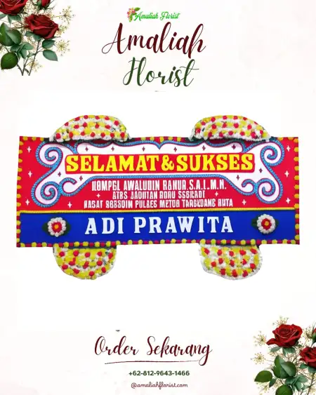 Papan Bunga Ucapan Selamat Tirtorahayu