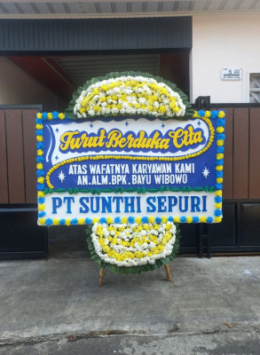 Papan Bunga Duka di Tirtorahayu